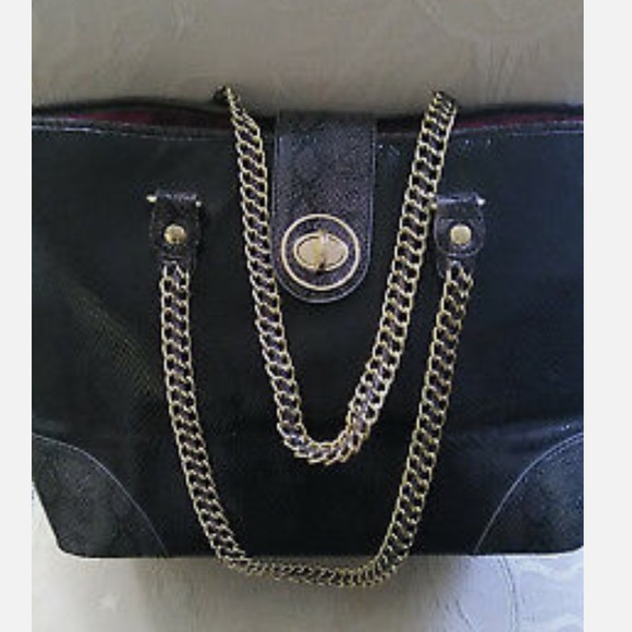 Kate Landry Python 🐍 Textured Oversized Tote - Picture 1 of 8